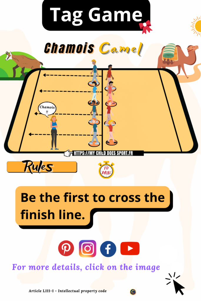 Rules for the "Camel vs. Chamois " Game - Children's Chase Sports Game